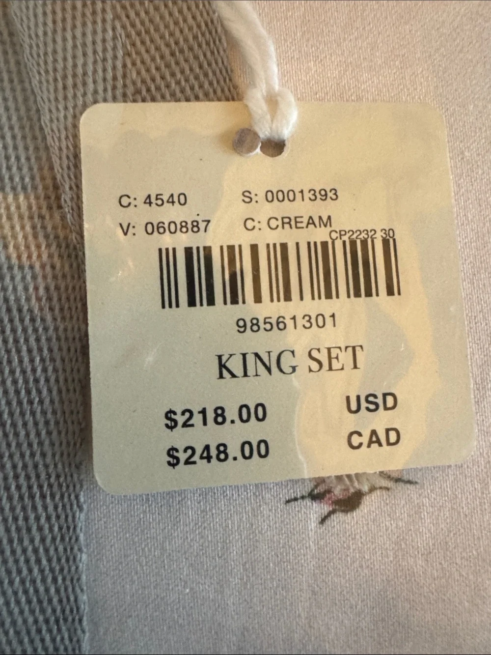 Anthropologie Organic Cotton Sateen Printed King Sheet Set